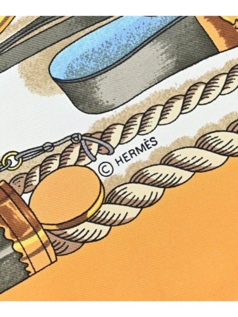 Hermes Bandana Scarf Yellow - Picture 5 of 6